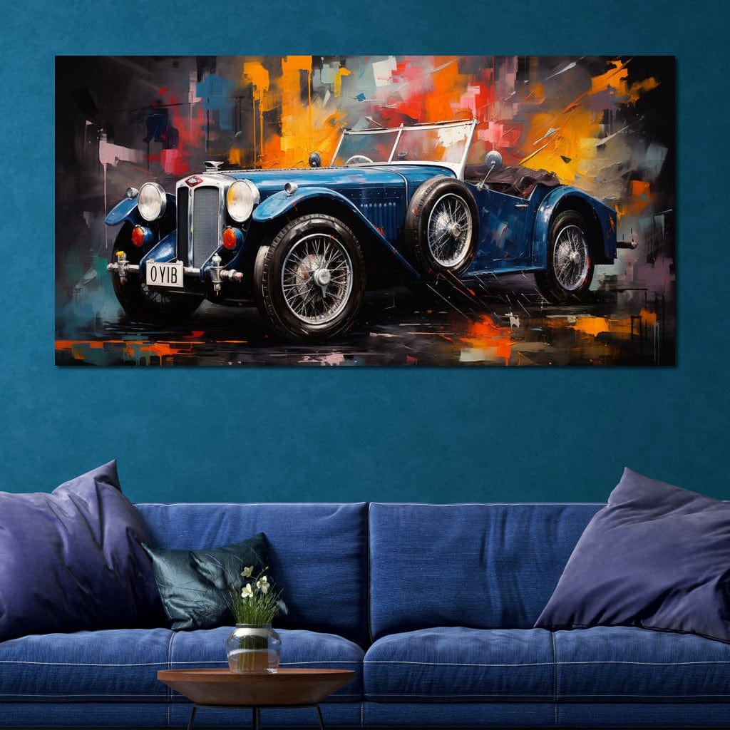 Classic Roadster Canvas Wall Art