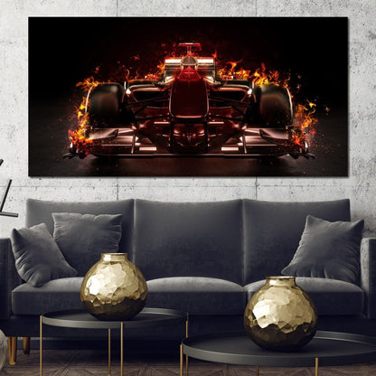 The Fastest Car Canvas Wall Art