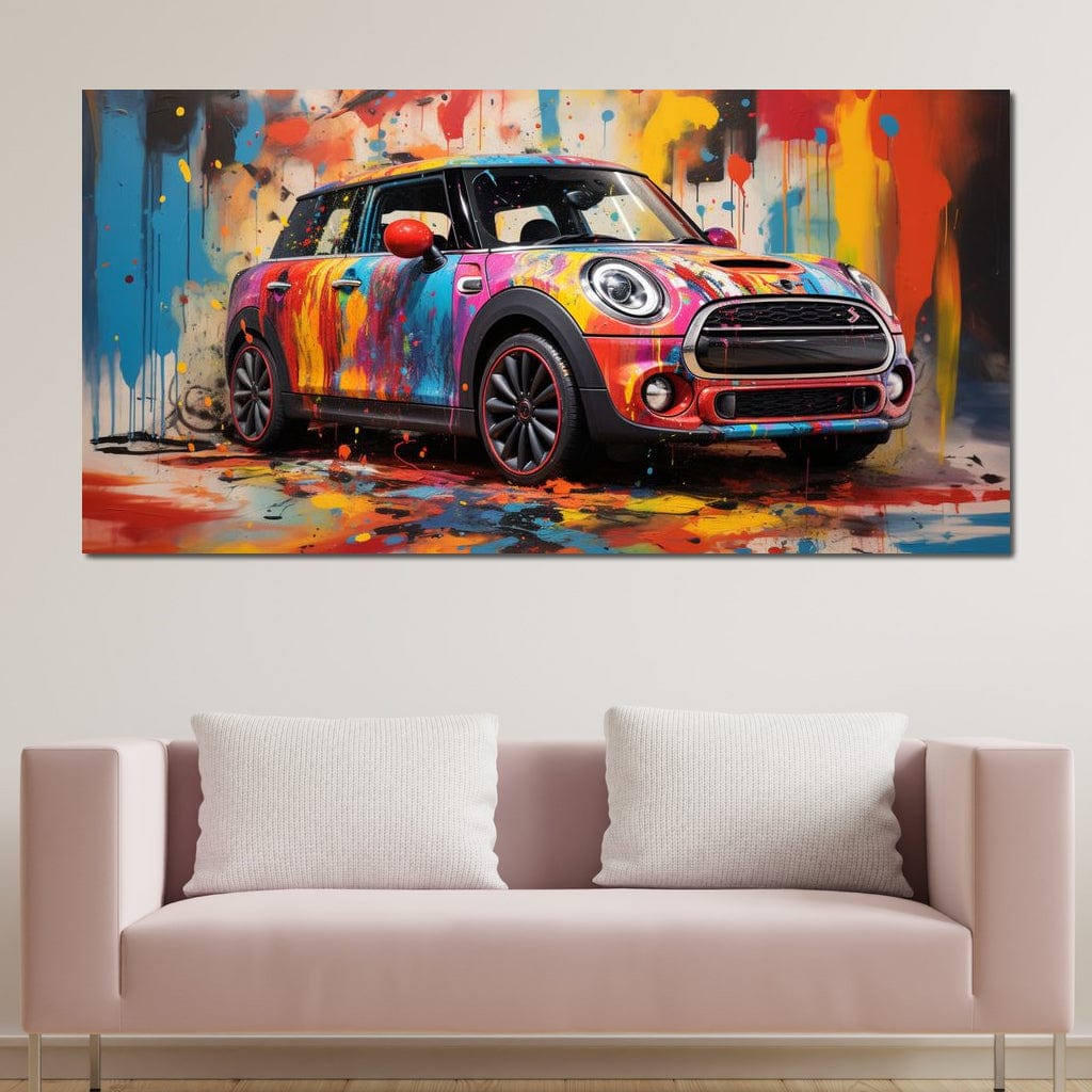 Mini Coop Canvas Wall Art