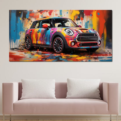 Mini Coop Canvas Wall Art