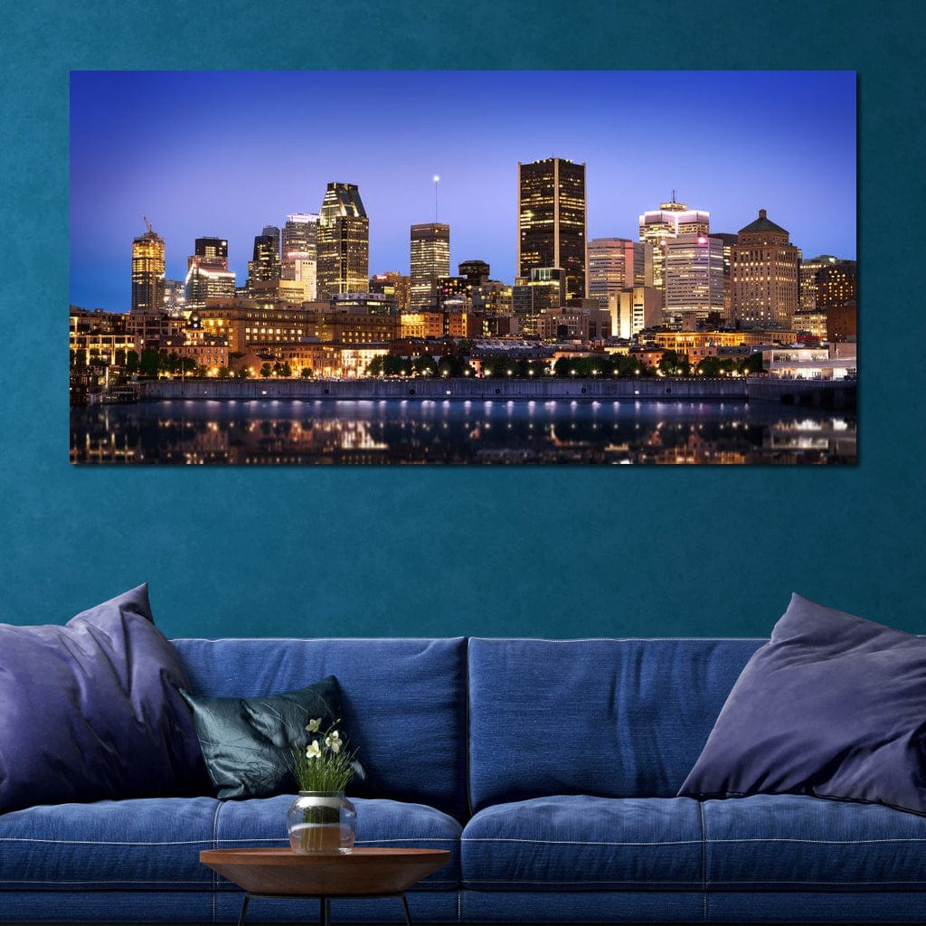 Montreal Skyline Canvas Wall Art