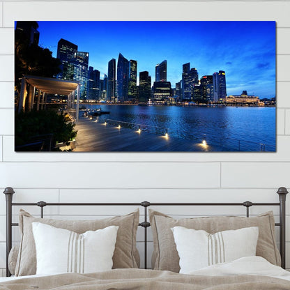 Singapore Skyline Canvas Wall Art