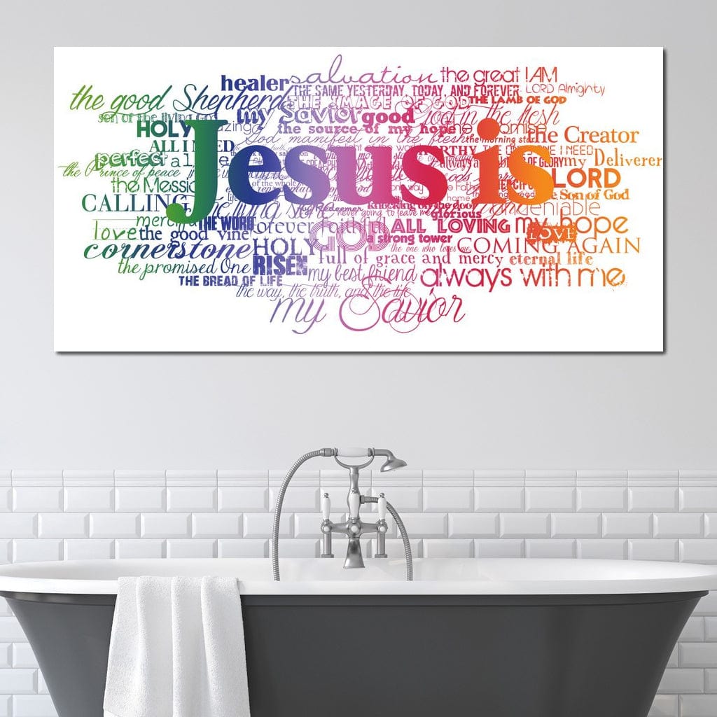 Jesus Is Canvas Wall Art