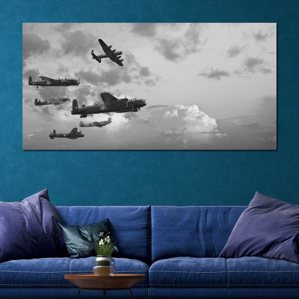 World War 2 Airplanes Canvas Wall Art