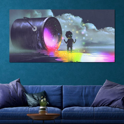 Puddle of Ink Canvas Wall Art