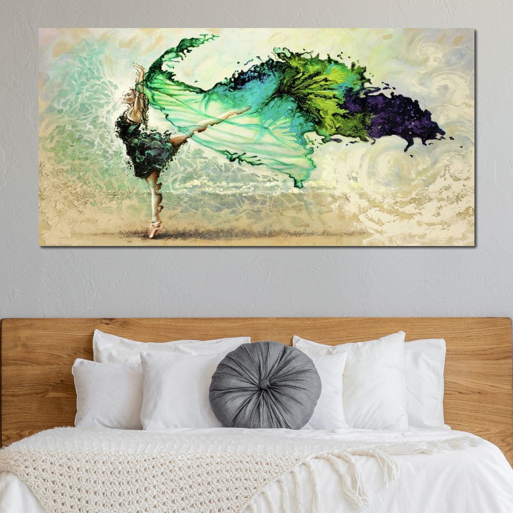 Ballerina Butterfly Canvas Wall Art