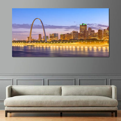 St Louis Skyline Canvas Wall Art