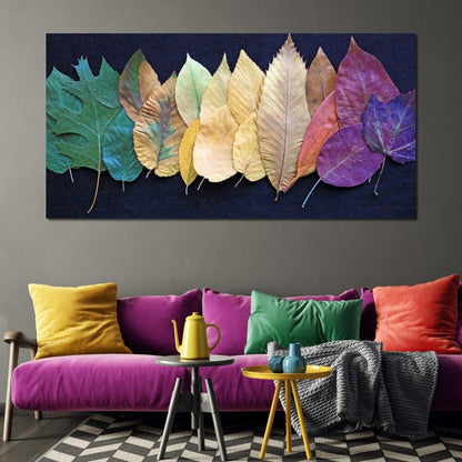 Colorful Leaves Canvas Wall Art