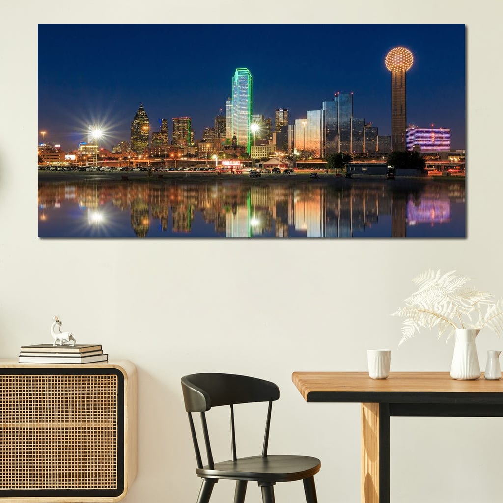 Dallas Skyline Canvas Wall Art