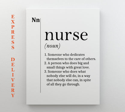 Nurse Canvas Print – Framed Nurse Poster | Ready to Hang Cotton Canvas Wall Art