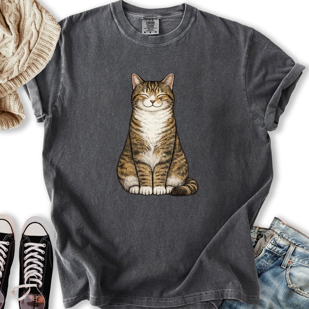 Smiling Brown Mackerel Tabby Relaxed Tee