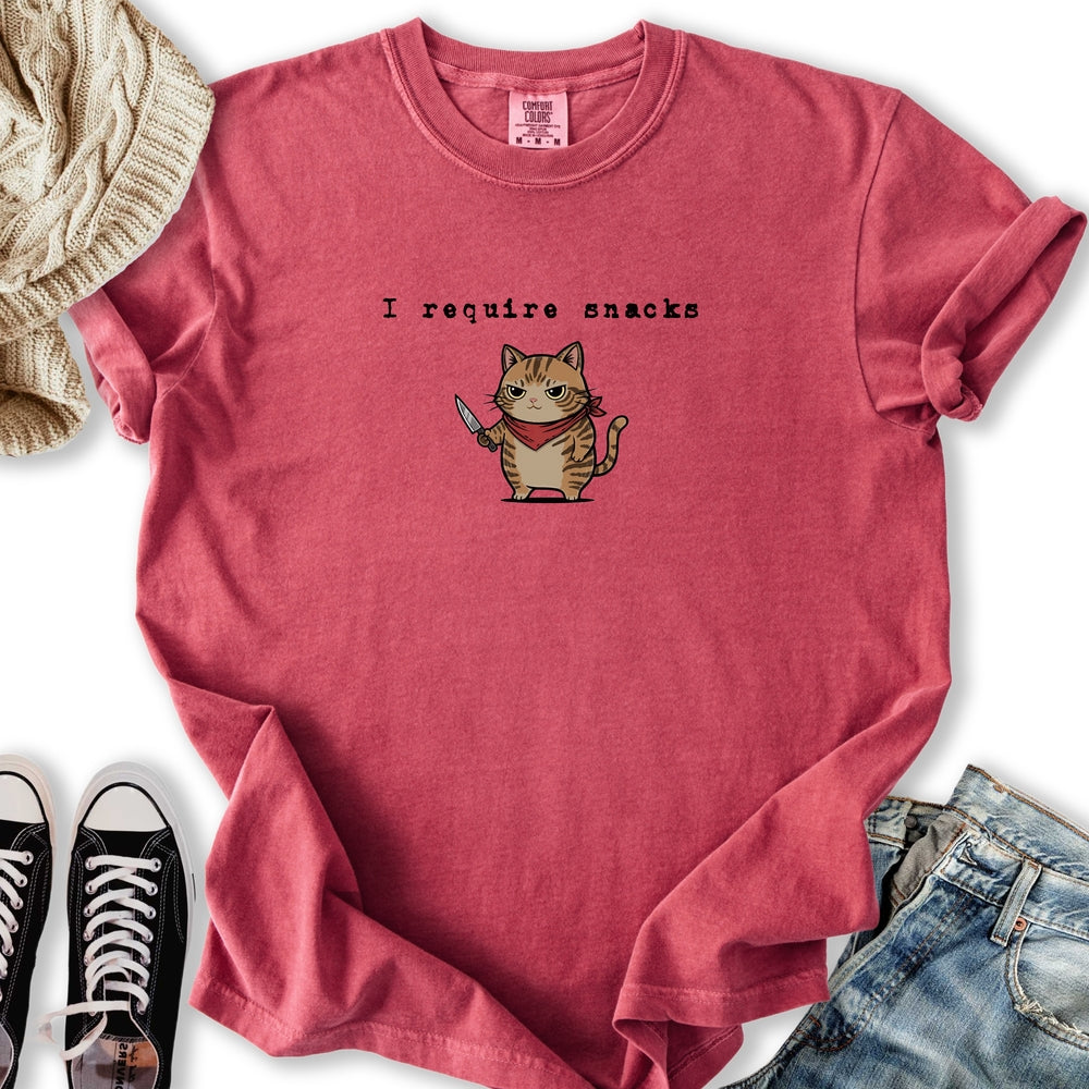 I Require Snacks Relaxed Tee
