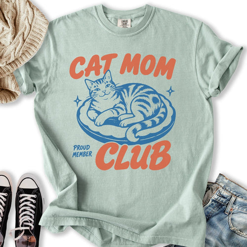 Cat Mom Club Member Relaxed Tee