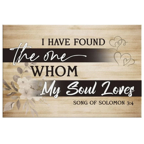 rustic i have found the one whom my soul loves christian canvas wall art (Landscape)