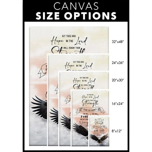 isaiah 40 31 renew their strength eagle wall art canvas