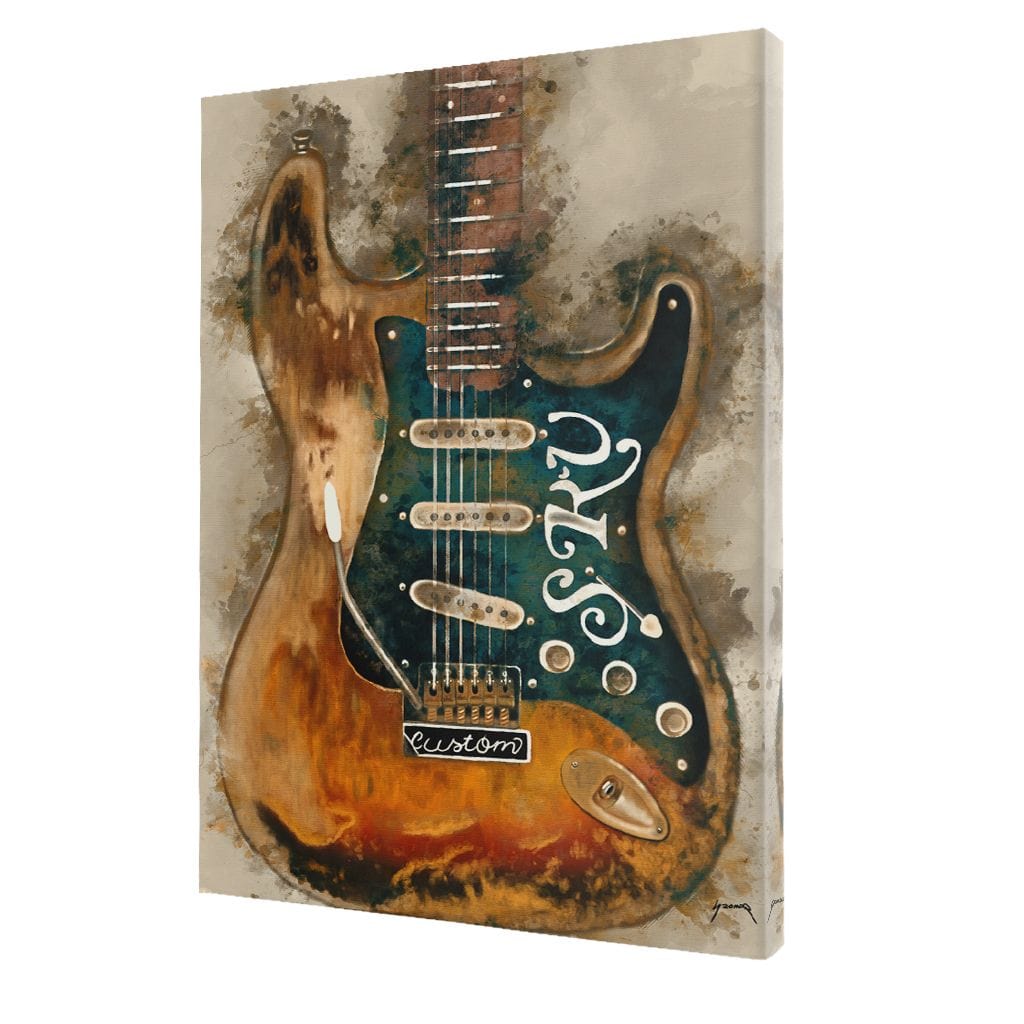 Stevie Ray Vaughan's Guitar Canvas Wall Art