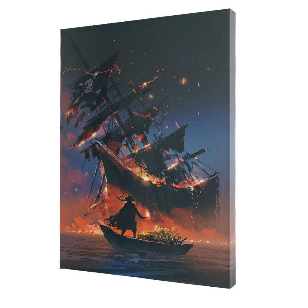 Stealing The Treasure Canvas Wall Art