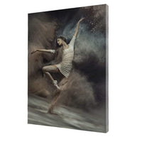 Ballet Dancer in the Desert Canvas Wall Art