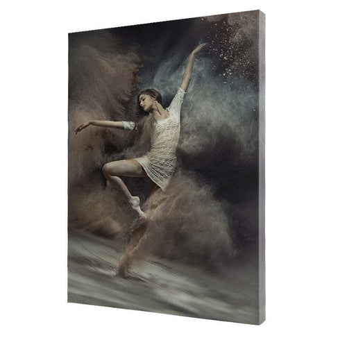 Ballet Dancer in the Desert Canvas Wall Art