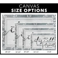 it is well with my soul modern christian wall art canvas (Landscape)