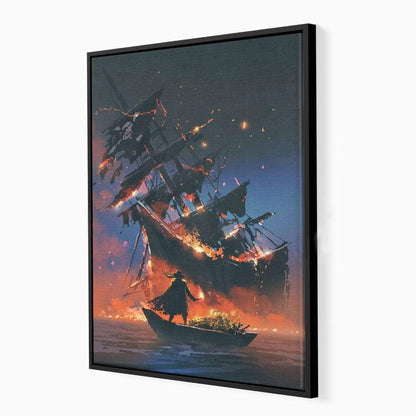 Stealing The Treasure Canvas Wall Art