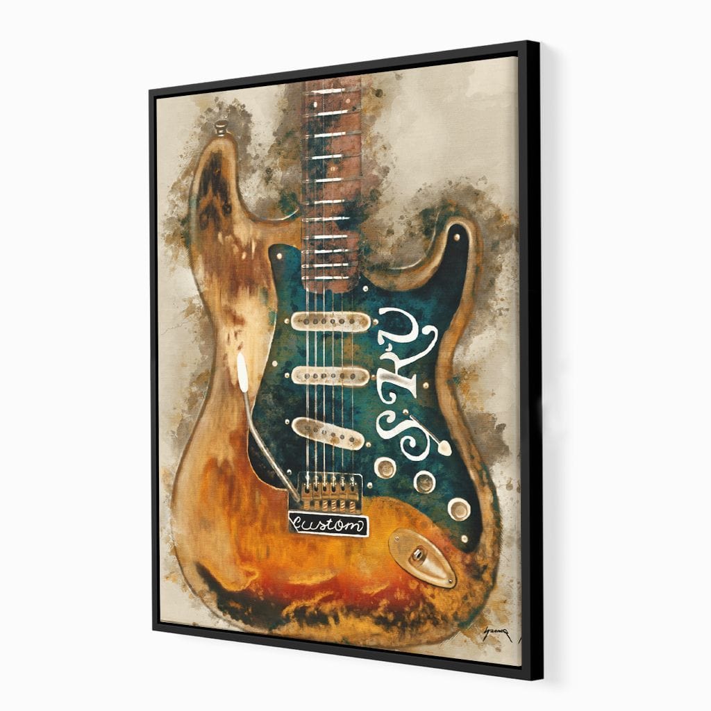 Stevie Ray Vaughan's Guitar Canvas Wall Art
