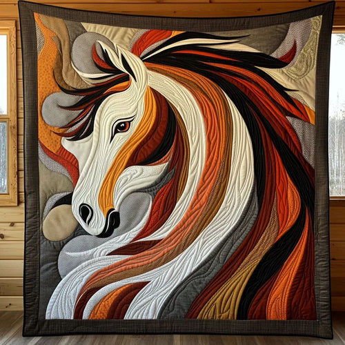 Abstract Mane Quilt Blanket