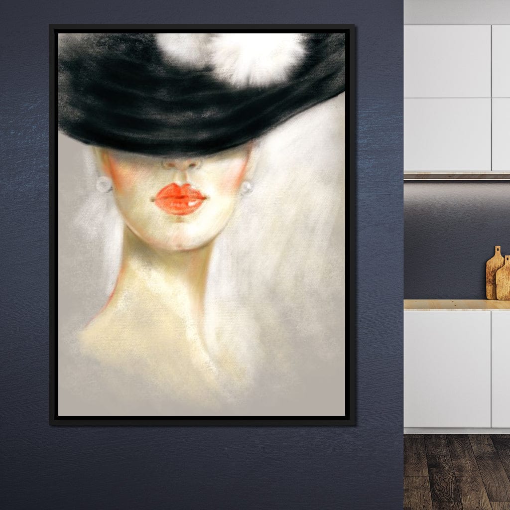 Chic Portrait Canvas Wall Art