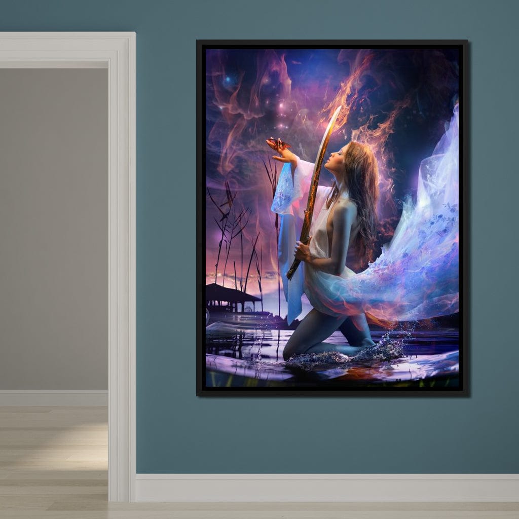Fire Sword Canvas Wall Art