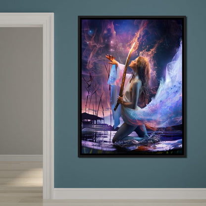 Fire Sword Canvas Wall Art