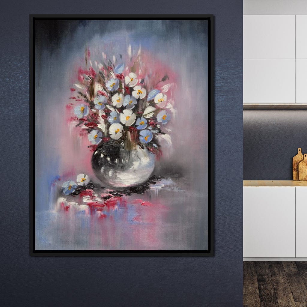 Beautiful Flowers Vase Canvas Wall Art