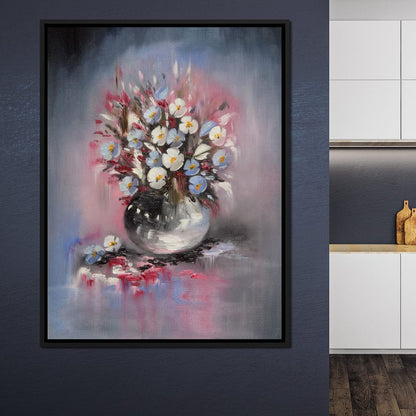 Beautiful Flowers Vase Canvas Wall Art