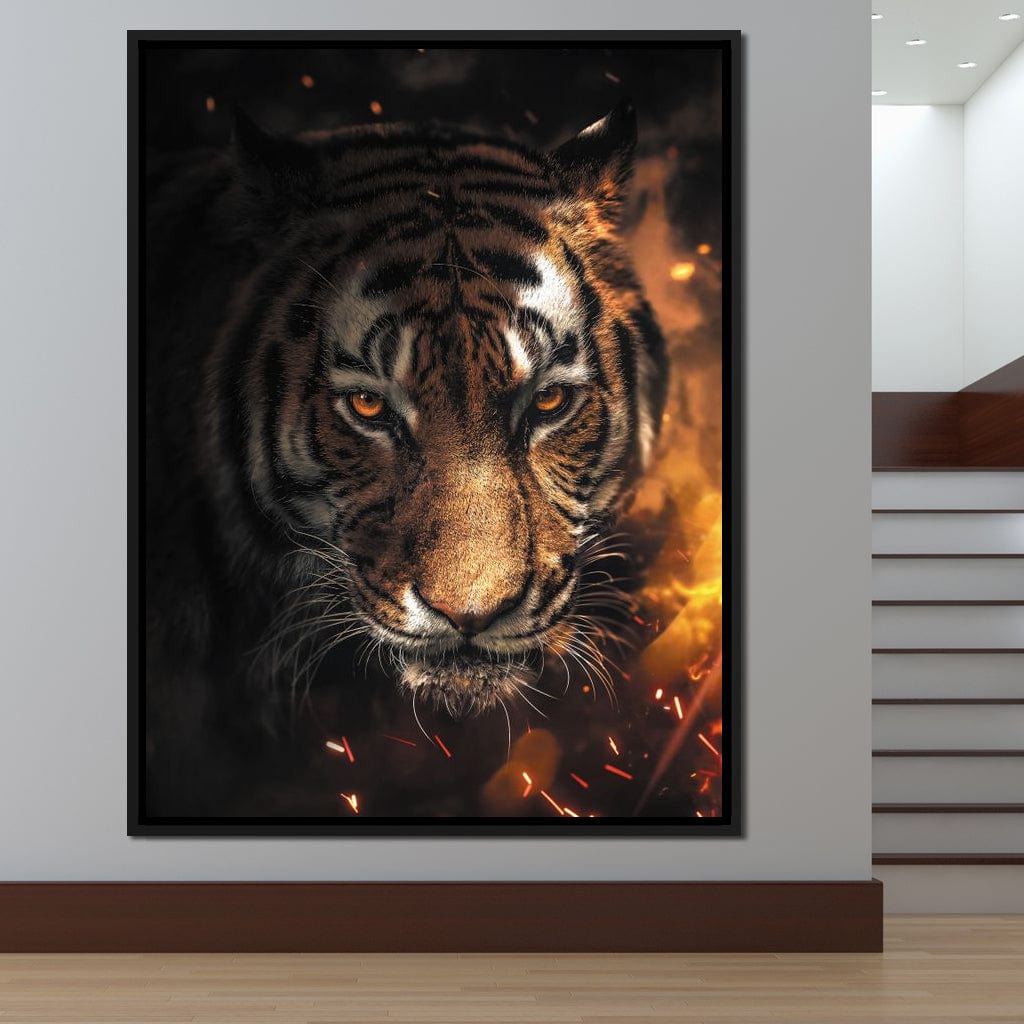 Tiger Sparkles Canvas Wall Art
