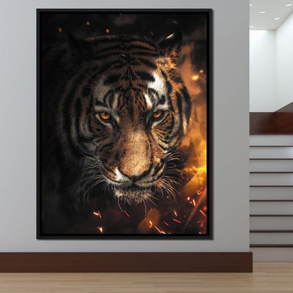 Tiger Sparkles Canvas Wall Art