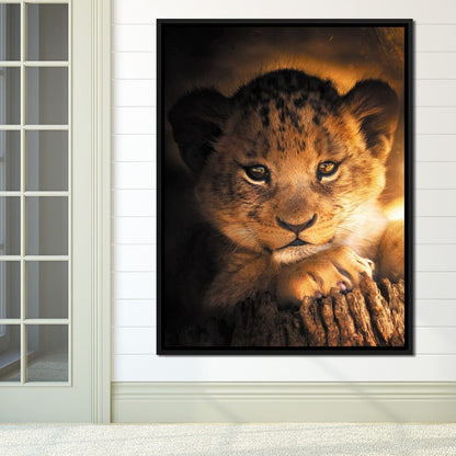 Lion Cub Canvas Wall Art