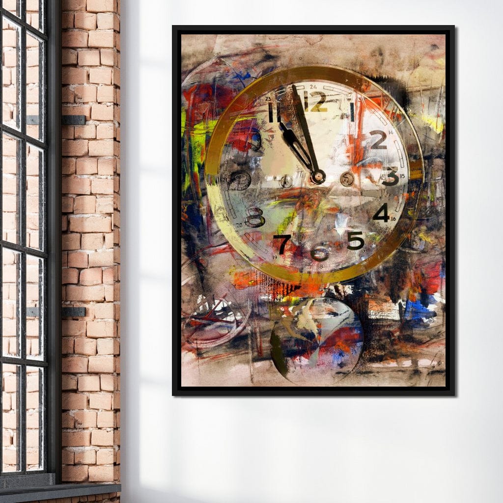 Art Clock Canvas Wall Art