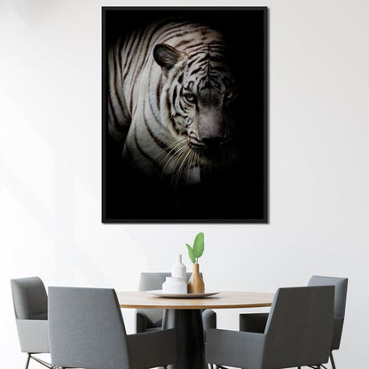 Black and White Tiger Canvas Wall Art