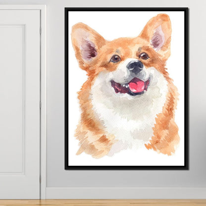 Welsh Corgi Canvas Wall Art