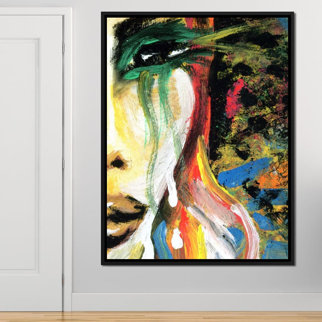 Emotional Lady Canvas Wall Art