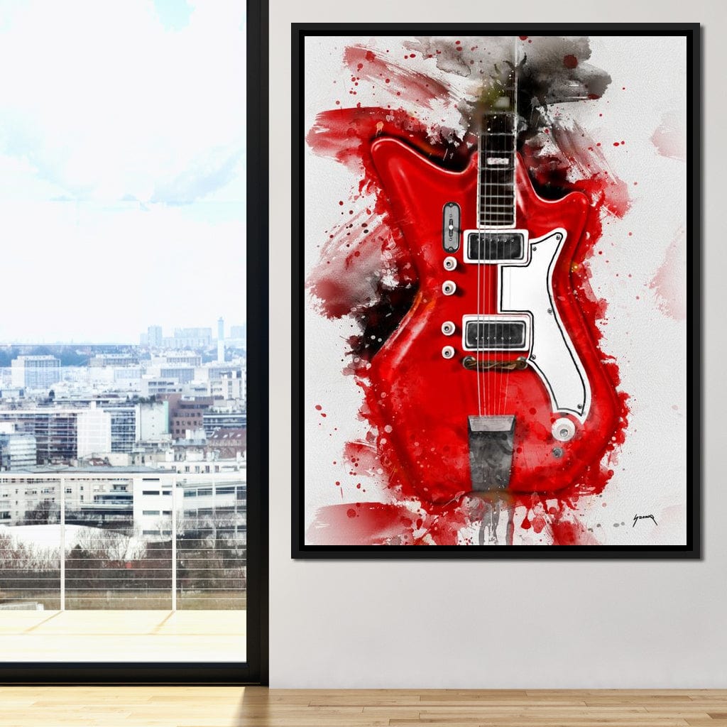 Jack White's Guitar Canvas Wall Art
