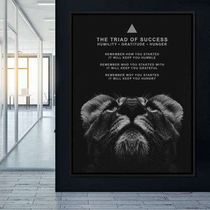 The Triad of Success Canvas Wall Art