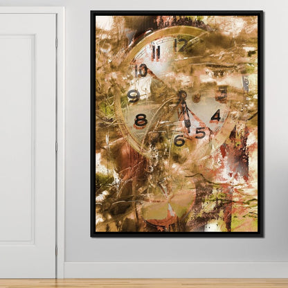 Psychedelic Clock Canvas Wall Art