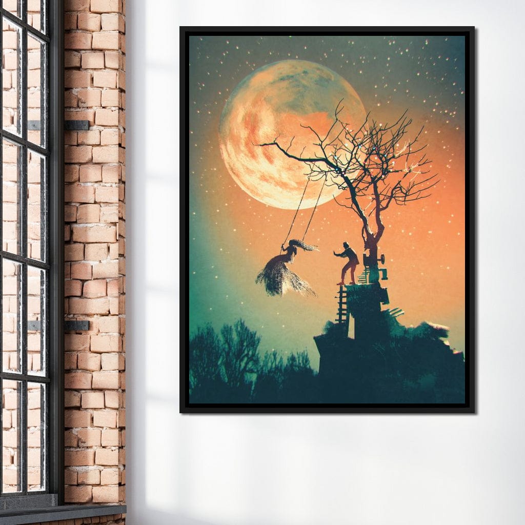 Tree Swing Canvas Wall Art