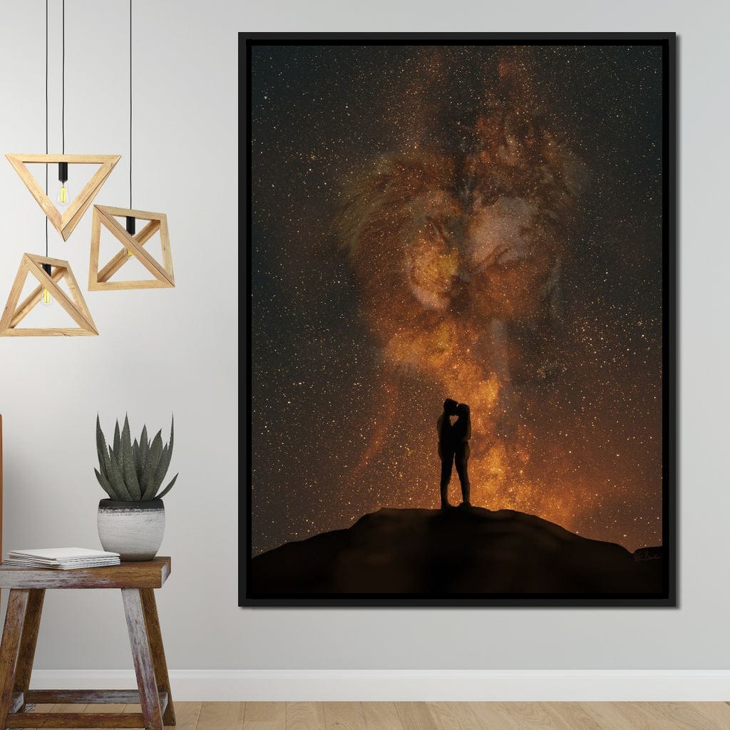 Her Lion, His Wolf - KitConcepts Canvas Wall Art