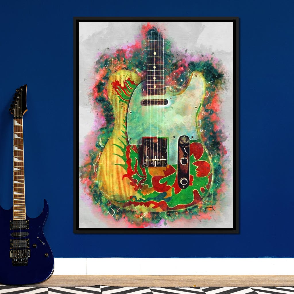Jimmy Page's Guitar Canvas Wall Art