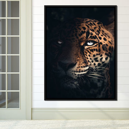 Jaguar Half Canvas Wall Art