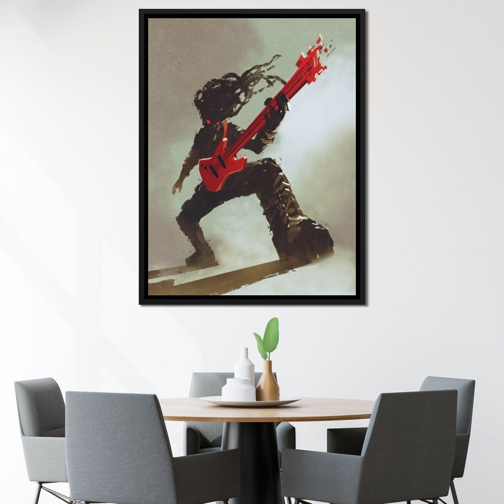Rocker Monster Canvas Wall Art