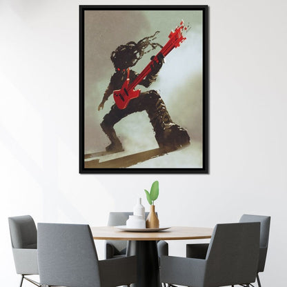 Rocker Monster Canvas Wall Art