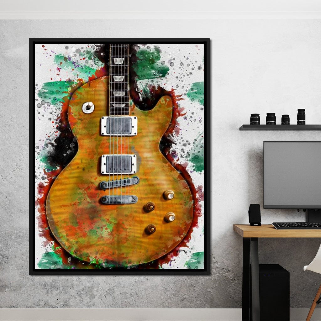Gary Moore's & Peter Green's Guitar Canvas Wall Art