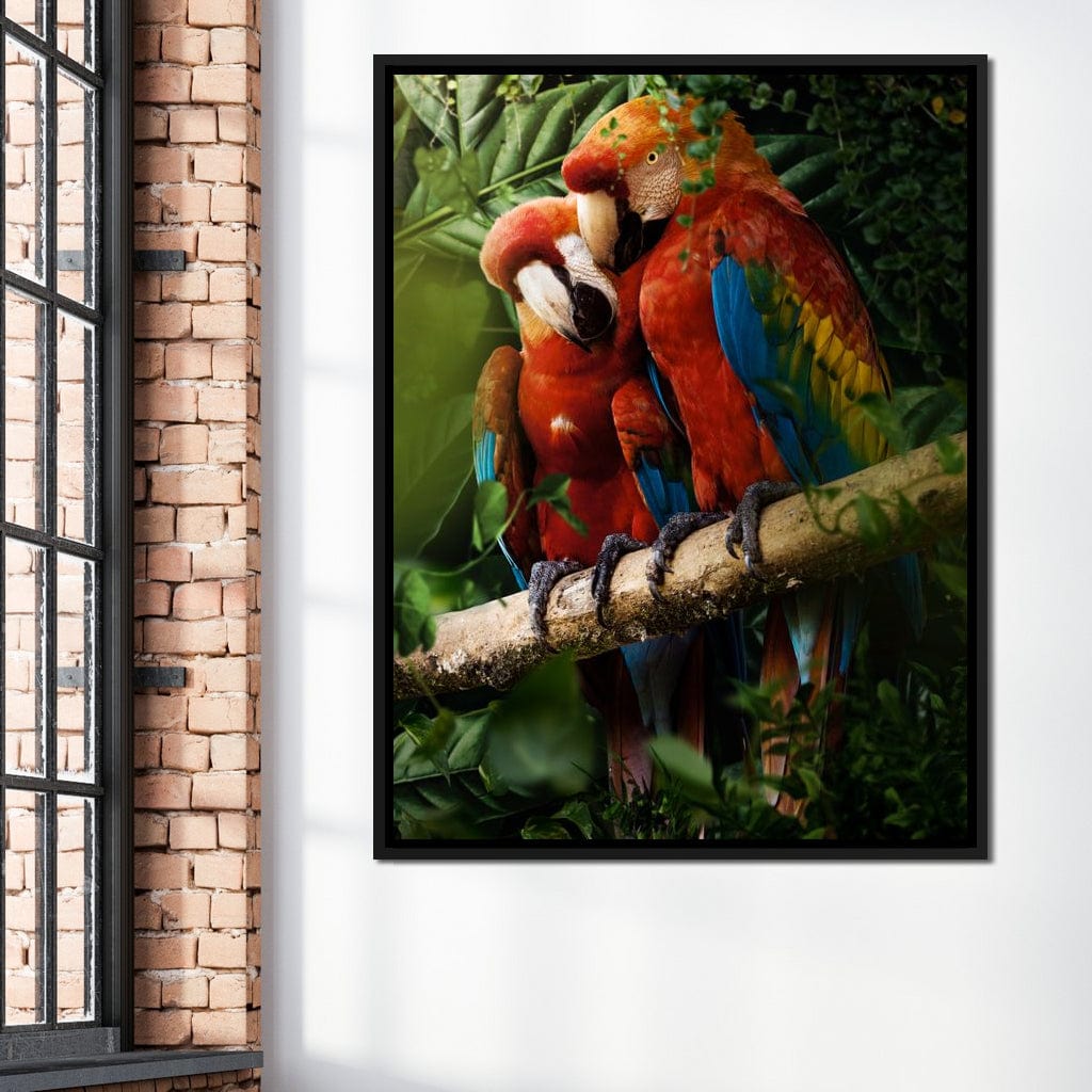 Beautiful Parrots Canvas Wall Art